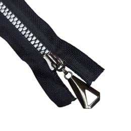 Застібка-блискавка тракторна тип 5 Блек-нікель "Акулій зуб"