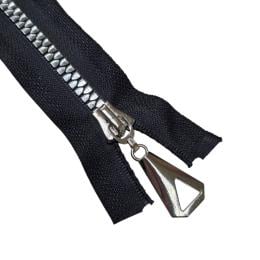 Застібка-блискавка тракторна тип 5 Нікель "Акулій зуб"