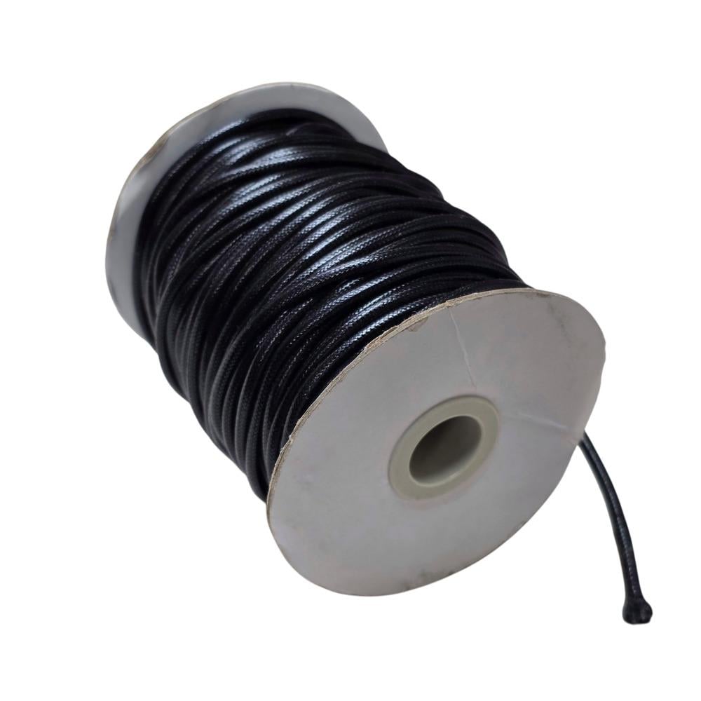 Шнур вощеный 3мм Чёрный (40м)