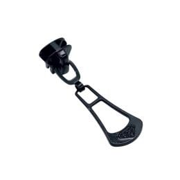 Бегунок для тракторной молнии тип 8 Чёрный (висюлька с бриллиантом)