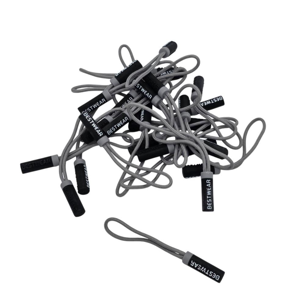 Пуллер для бегунка Серый с черным "BestWear" New-25