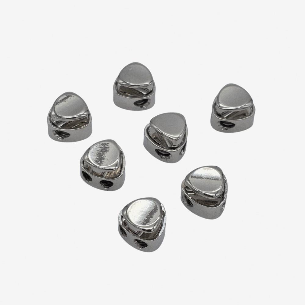 Фіксатор для шнура металевий Нікель №02