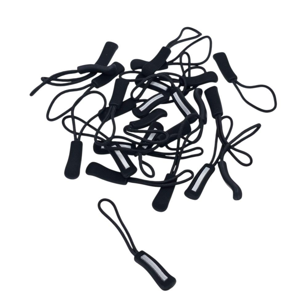 Пуллер для бегунка Чёрный светоотражающий New-25