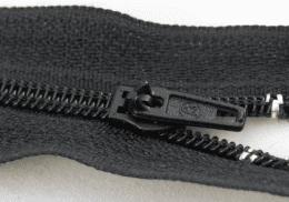 Молния спиральная тип 4 Чёрная 18см (Прямой бегунок)